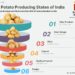 Graph for Top 5 Potato Producing States of India